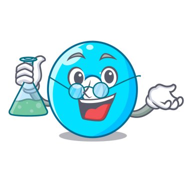 Profesör bir karikatür vektör çizim sıfır numaraya