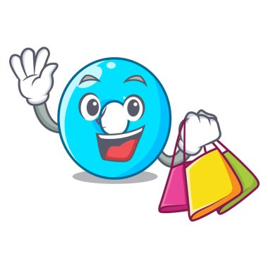 Bir çizgi film vektör çizim sıfır numaraya alışveriş