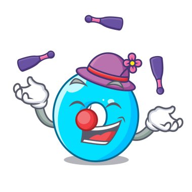 Hokkabazlık numarası sıfır maskot vektör illüstrasyon izole