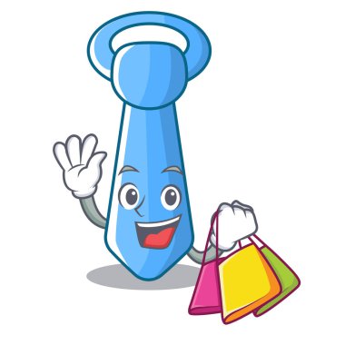 Alışveriş erkek kravat tasarım sevgi vektör çizim şeklinde karakter