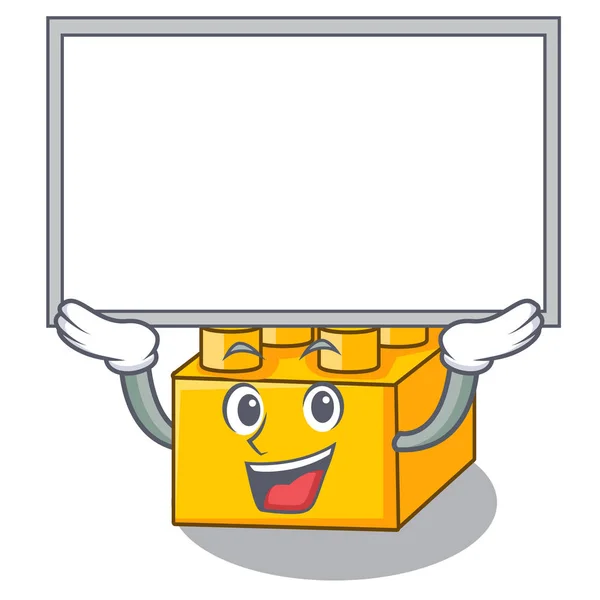 Oyuncak vektör çizim kadar Yönetim Kurulu plastik yapı taşları karikatür