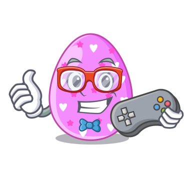 Oyun yumurta Paskalya tatili karakter gözlük vektör esnaf için