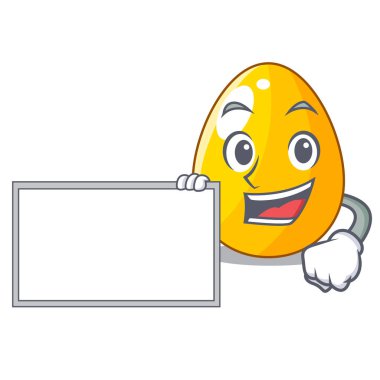 Tebrik kartı vektör esnaf ile Yönetim Kurulu altın yumurta karikatür