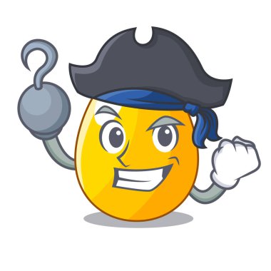 Korsan altın yumurta karikatür tebrik kartı vektör esnaf için