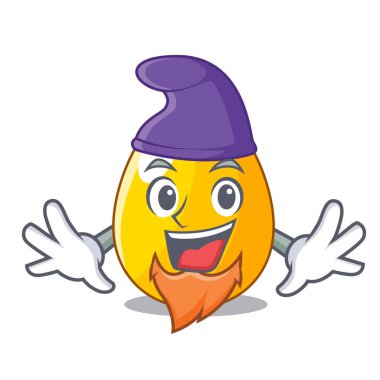 Elf altın yumurta karikatür tebrik kartı vektör esnaf için