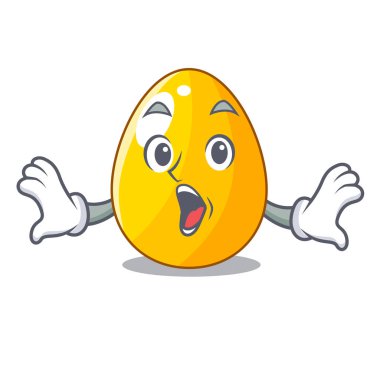 Tasarım karakter vektör çizim sürpriz basit altın yumurta