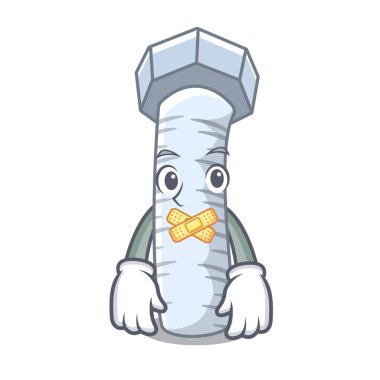 Sessiz karikatür portre araba vektör çizim üzerinde cıvata.