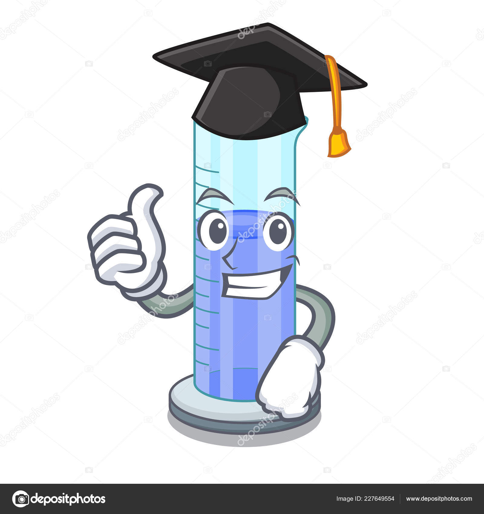 Graduation Graduated Cylinder Icon Outline Character Vector Illustration  Stock Vector Image by ©kongvector #227649554