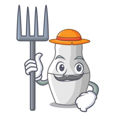 İç içe geçirme çiftçi örnekler bebekler Rus karakter vektör çizim üzerinde