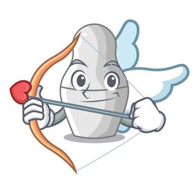 İç içe geçirme Cupid örnekler bebekler Rus karakter vektör çizim üzerinde