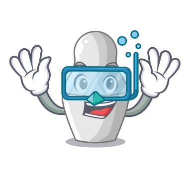 Çizgi film vektör çizim boyanmamış iç içe geçmiş Rus bebekler dalış