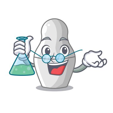 Çizgi film vektör çizim iç içe geçmiş Rus bebekler boyanmamış Profesör