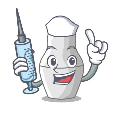 Çizgi film vektör çizim boyanmamış iç içe geçmiş Rus bebekler hemşire