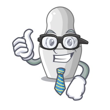 Çizgi film vektör çizim iç içe geçmiş Rus bebekler boyanmamış işadamı