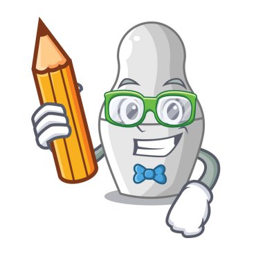 Çizgi film vektör çizim iç içe geçmiş Rus bebekler boyanmamış öğrenci