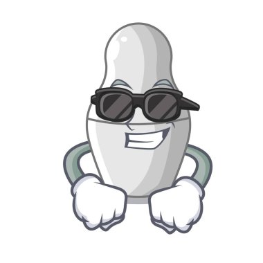 Süper cool boyanmamış iç içe geçmiş Rus Bebek çizgi film vektör çizim üzerinde