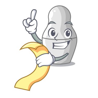 Vektör çizim boyalı değil bebek menüsü karikatür ile iç içe geçirme