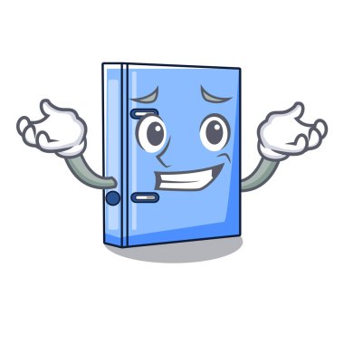 Sırıtan office Ciltçi dosya karakter komik vektör çizim ile