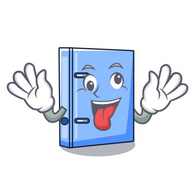 Deli office Ciltçi dosyasını Isolated karikatür vektör çizim