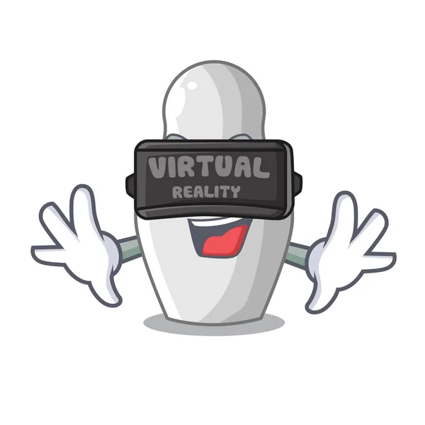 Muñecas Anidación Dibujos Animados Realidad Virtual Que Pintaron Ilustración Vectorial — Vector de stock