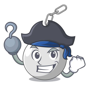 Duvar karikatür vektör çizim üzerinde yıkıcı kadarolanlar korsan