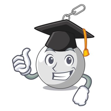 Zincir karikatür vektör çizim asılı kadarolanlar mezuniyet