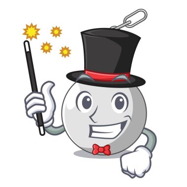 Sihirbaz yıkım topu vektör çizim Hitting karakter bağlı