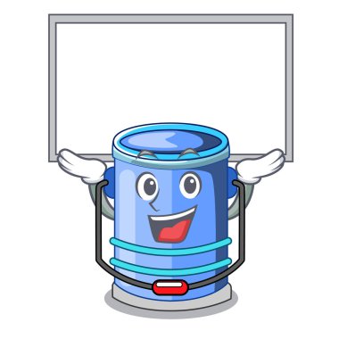 Yönetim Kurulu silindir kova kadar karikatür sıvı vektör çizim için