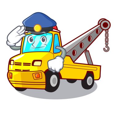 İp vektör illüstrasyon izole polis karikatür çekici