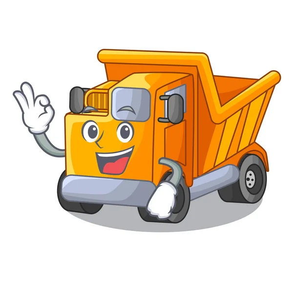 道のベクトル図にいい漫画トラック輸送 — ストックベクタ