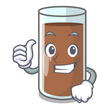 Yaşasın çikolata içeren beslenme karakter vektör esnaf süt