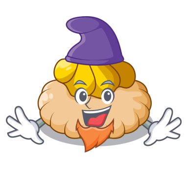 Elf Vanilyalı bisküvi karikatür illüstrasyon vektör