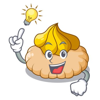 Fikir dondurma Bisküvi Gofret karikatür vektör çizim üzerinde alabilir