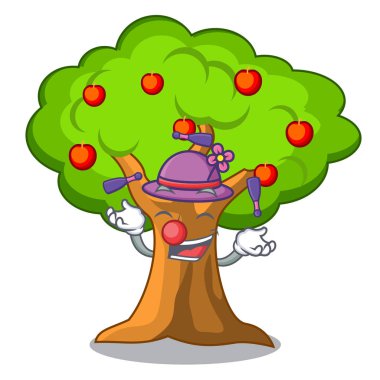 Juggling apple tree in agriculture the cartoon vector illustration clipart