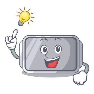 Bir fikir dar fırın tepsisi katman çizgi film vektör çizim ile var