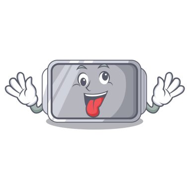 Katman çizgi film vektör çizim ile deli dar fırın tepsisi