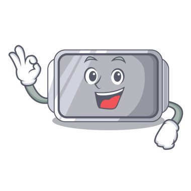 Çizgi film vektör çizim üzerinde iyi pişirme pan şekil