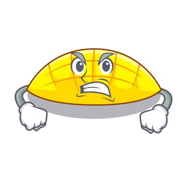 Kızgın dilim mang caharacter şekli vektör çizim üzerinde