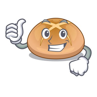 Hot cross buns karakter ev yapımı vektör çizim yaşasın