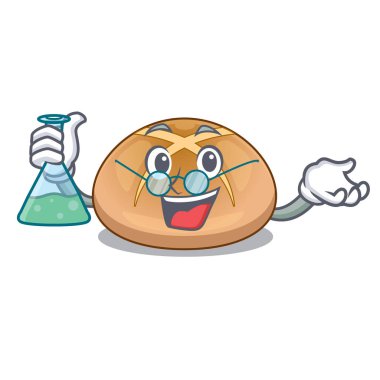 Profesör hot cross buns karakter ev yapımı vektör çizim