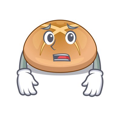 Çörekler geleneksel sıcak çapraz vektör çizim ile korkuyor çizgi film