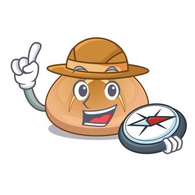 Explorer karikatür buns geleneksel sıcak çapraz vektör çizim ile