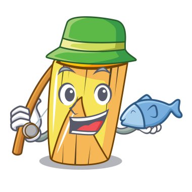 Geleneksel Meksika yemeği yemekleri tamales karakter vektör çizim Balık tutma