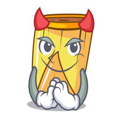 Şeytan geleneksel Meksika yemeği yemekleri tamales karakter vektör çizim