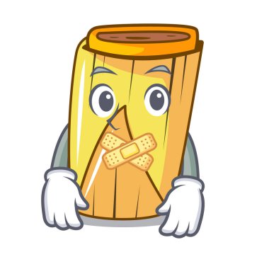 Sessiz dolmasıyla karikatür vektör çizim Mısır yaprak ile