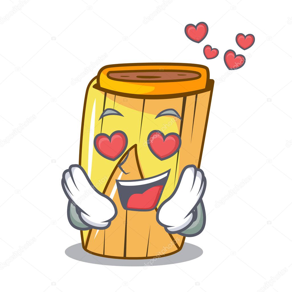 In love traditional mexican food dishes tamales character vector illustration