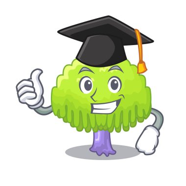 Söğüt ağacı şekil karikatür vektör çizim çizim mezuniyet