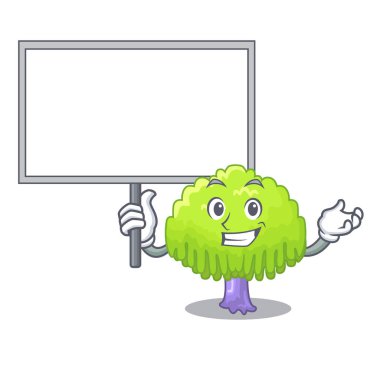 Maskot vektör çizim üzerinde kurulu izole ağlayan söğüt getirmek