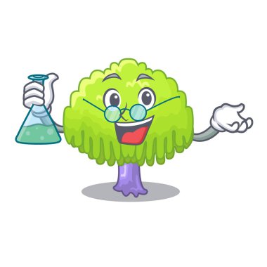 Söğüt ağacı şekil karikatür vektör çizim çizim Profesör