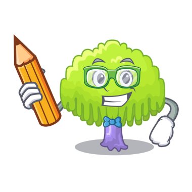 Söğüt ağacı şekil karikatür vektör çizim çizim öğrenci